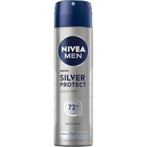 nivea men antiperspirant spray for men silver protect antibacterial protection 150ml 143.92